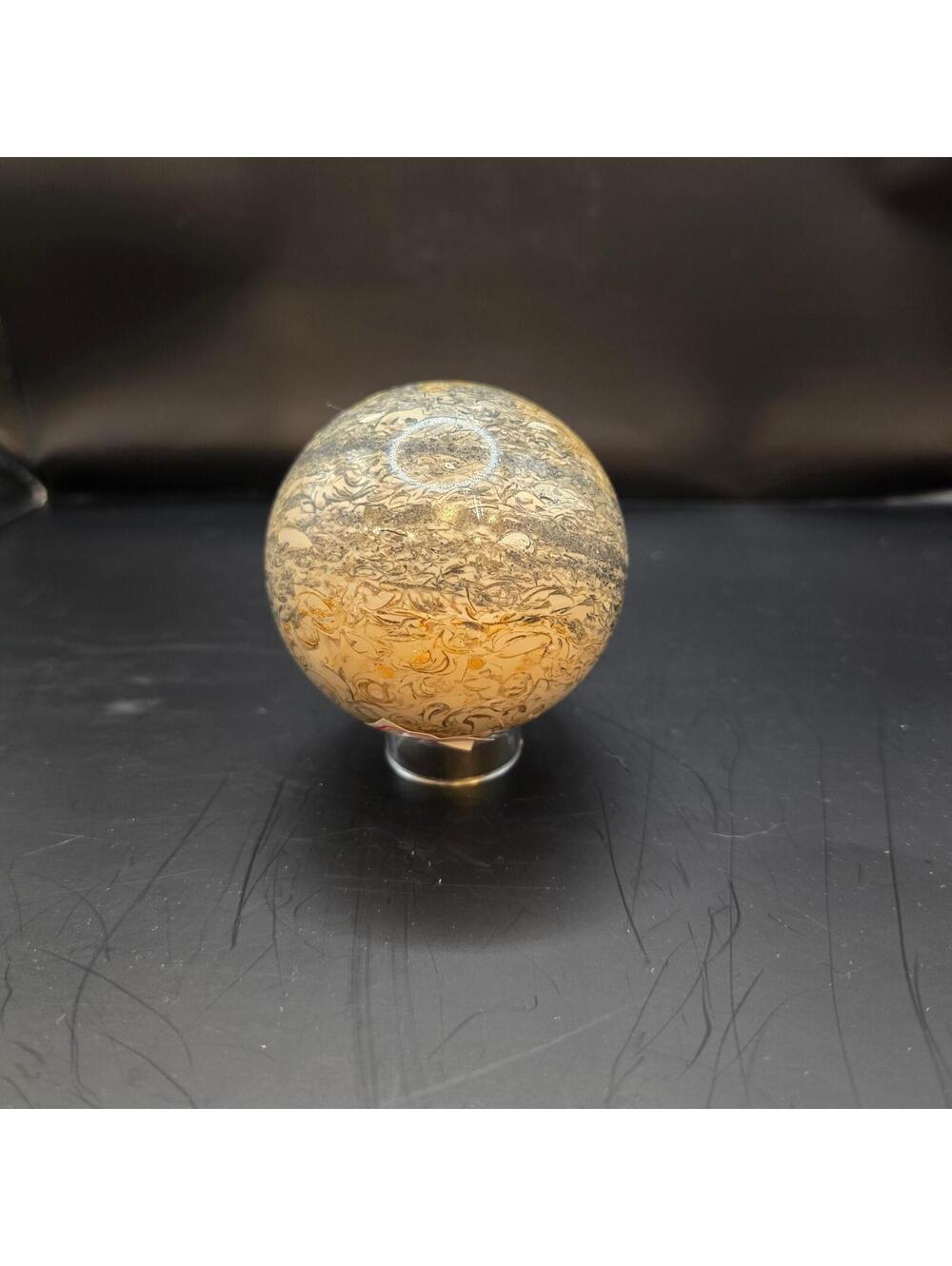 26X. Fossil Quartz Sphere - LARGE 75mm!